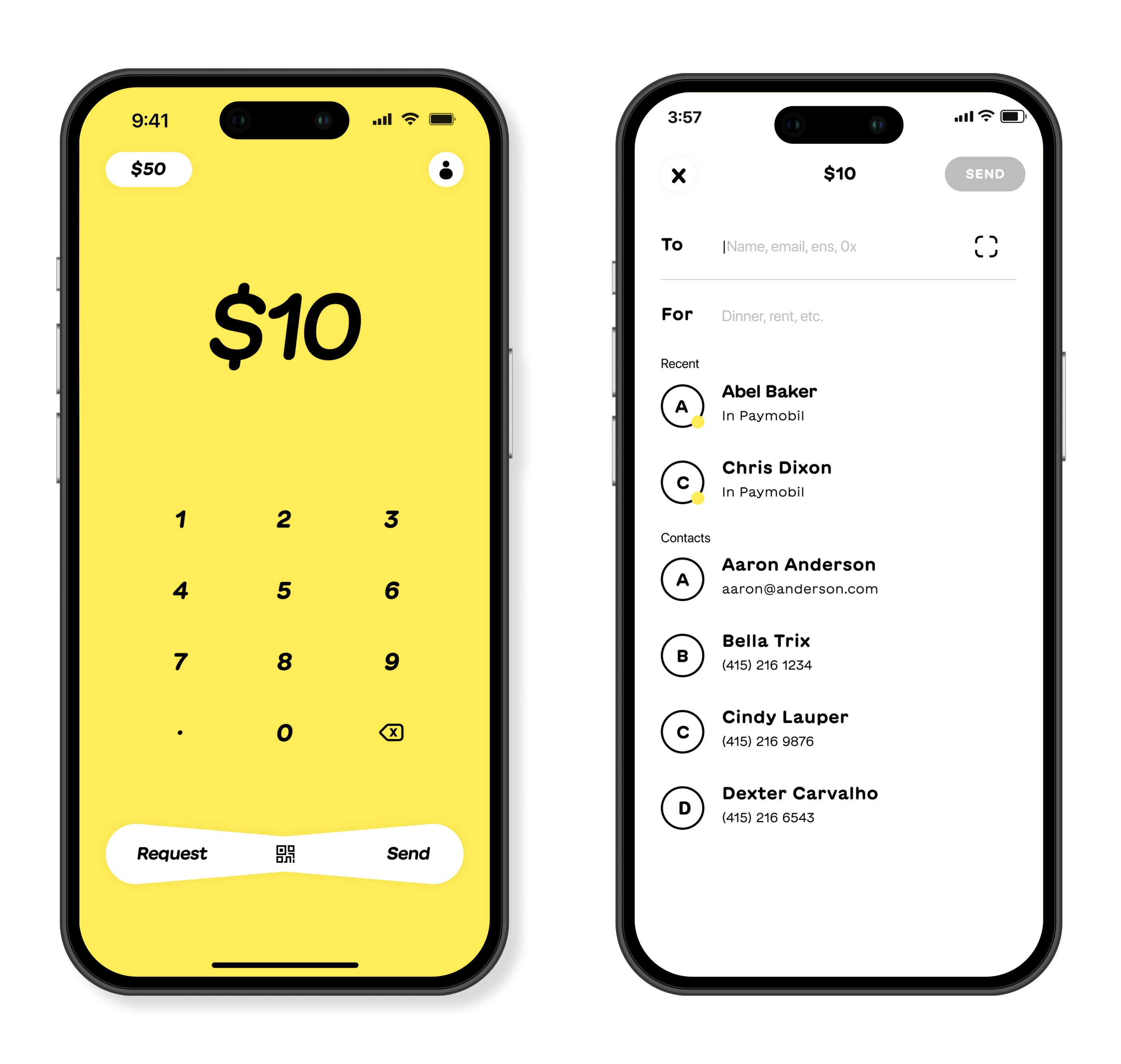 Paymobil updated design screenshots